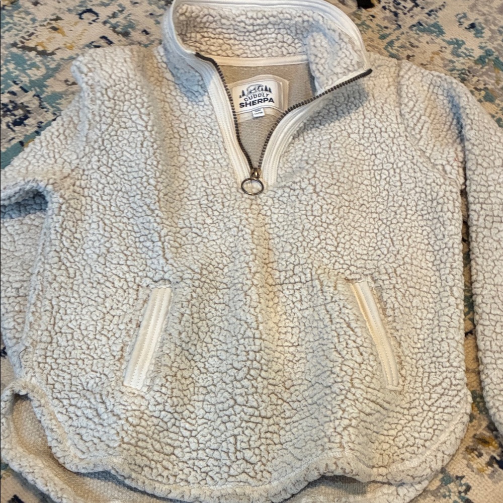Sherpa Kids Jacket in Cream